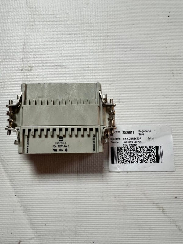 HARTING 72 PIN CONNECTOR - Görsel 2