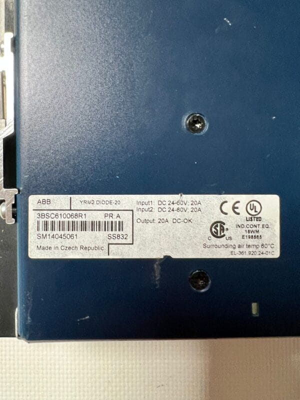 SS832 Power Supply 3BSC610068R1 - ABB - Görsel 4