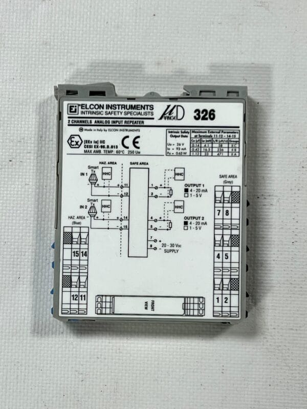ELCON INSTRUMENTS UD RANGE 326 2 CHANNEL ANALOG INPUT REPEATER - Görsel 2