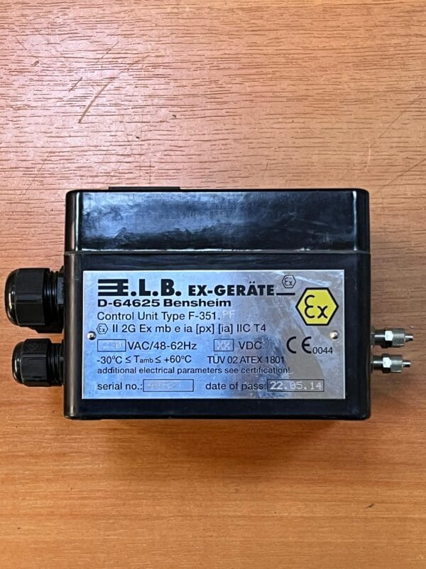 E.L.B. EX-GERATE D-64625 Control Unit Type F-351 - Görsel 2