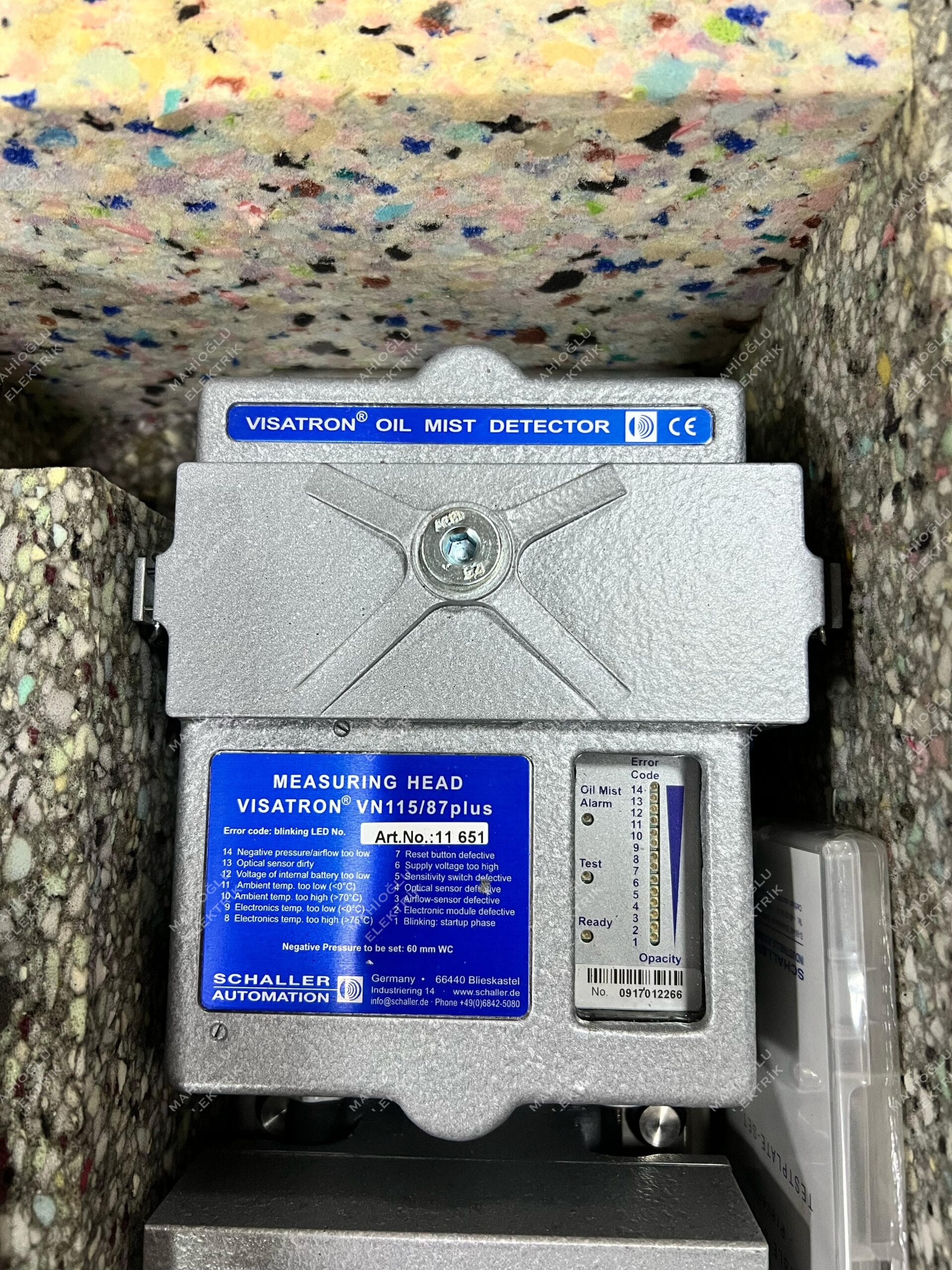 SCHALLER AUTOMATION VISATRON VN 115/87 PLUS OIL MIST DETECTOR - Görsel 3