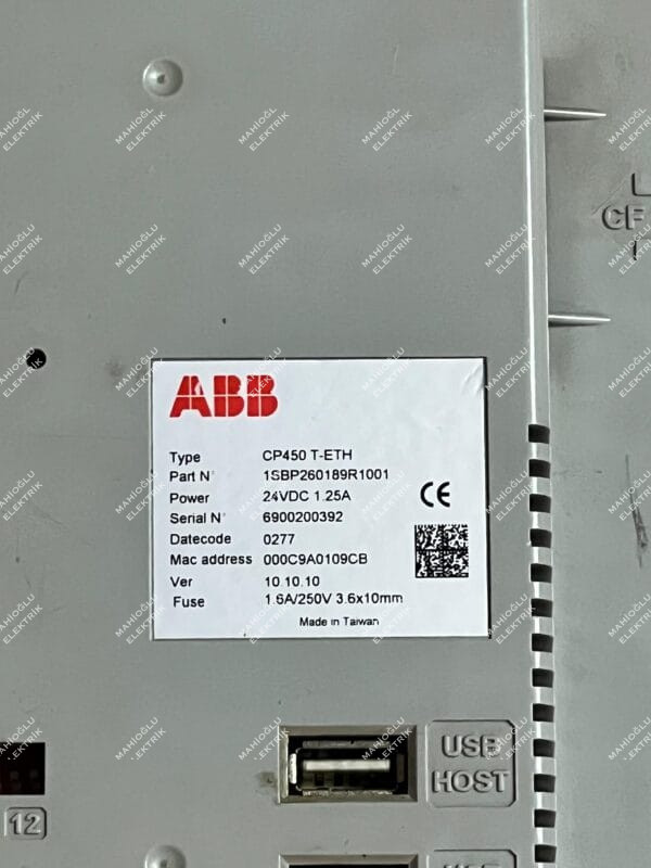 ABB CP450 T-ETH Operator Panel - Görsel 4