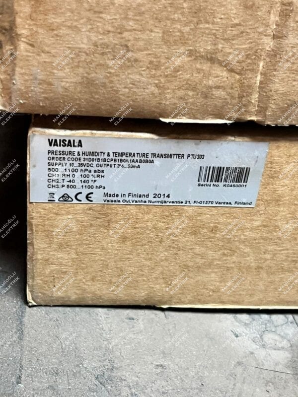 VAISALA PTU303 31D01B1BCPB1B0A1AAB0B0A SUPPLY 10...35VDC - Görsel 2