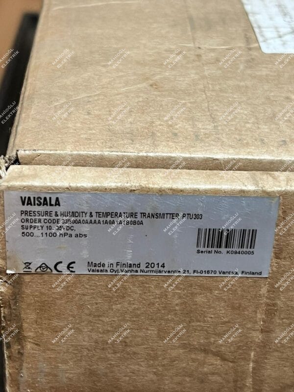 VAISALA PTU303 33B00A0AAAA1A0A1A1B0B0A - Görsel 2