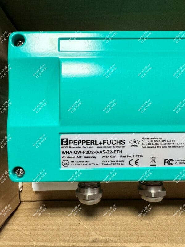 PEPPERL+FUCHS WHA-GW-F2D2-0-AS-Z2-ETH WirelessHART GATEWAY P/N: 217229 - Görsel 3