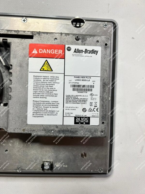 Allen-Bradley 2711P-RDK10C Rev C PanelView Plus 1000 - Görsel 4