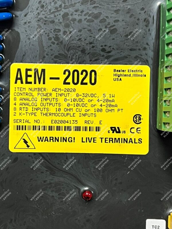 BASLER Electric AEM-2020 Analog Expansion Module - Görsel 3