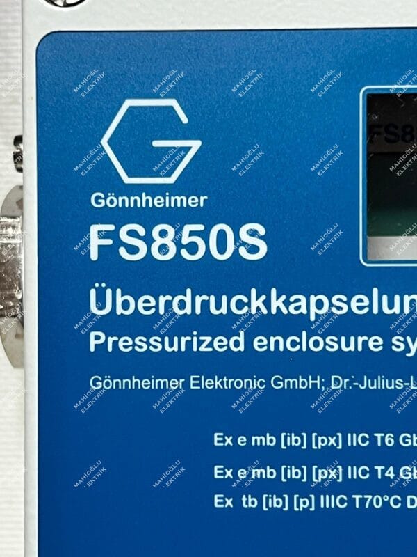 GÖNNHEIMER FS850S Pressure Encapsulation Control Unit BVS 06 ATEX E 088 - Görsel 2