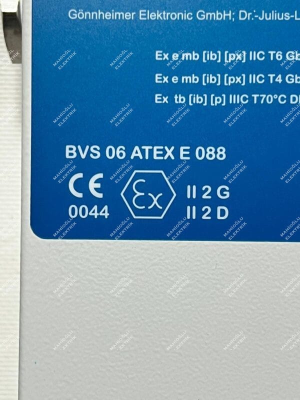 GÖNNHEIMER FS850S Pressure Encapsulation Control Unit BVS 06 ATEX E 088 - Görsel 3