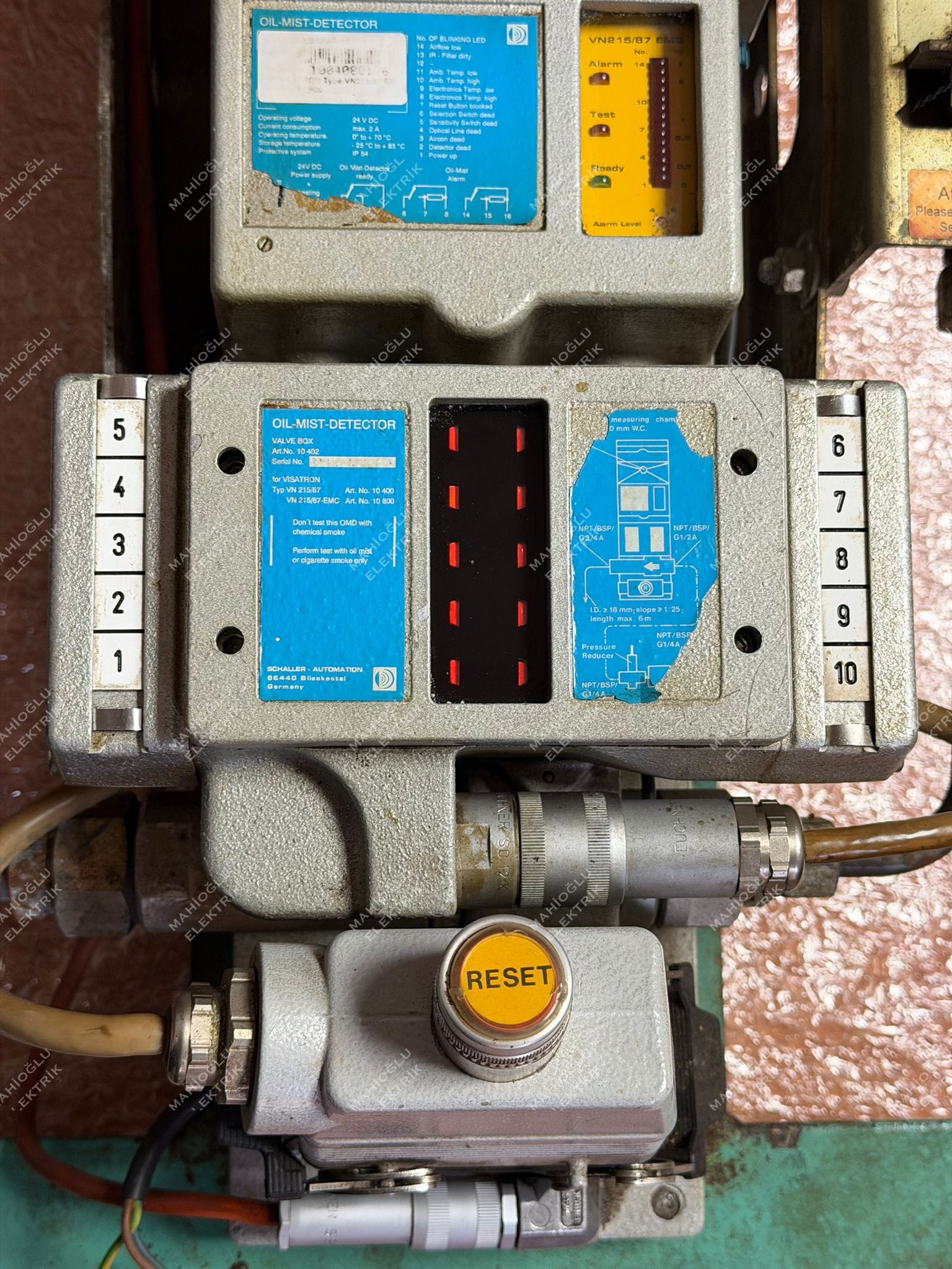 SCHALLER AUTOMATION VISATRON VN 215/87 Oil Mist Detector - Görsel 4