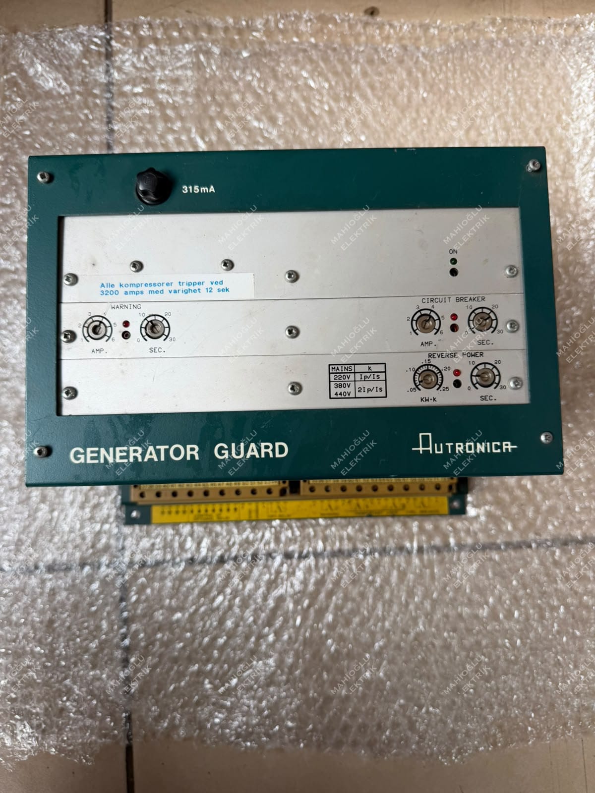 AUTRONICA Generator Guard Model AK-35/2